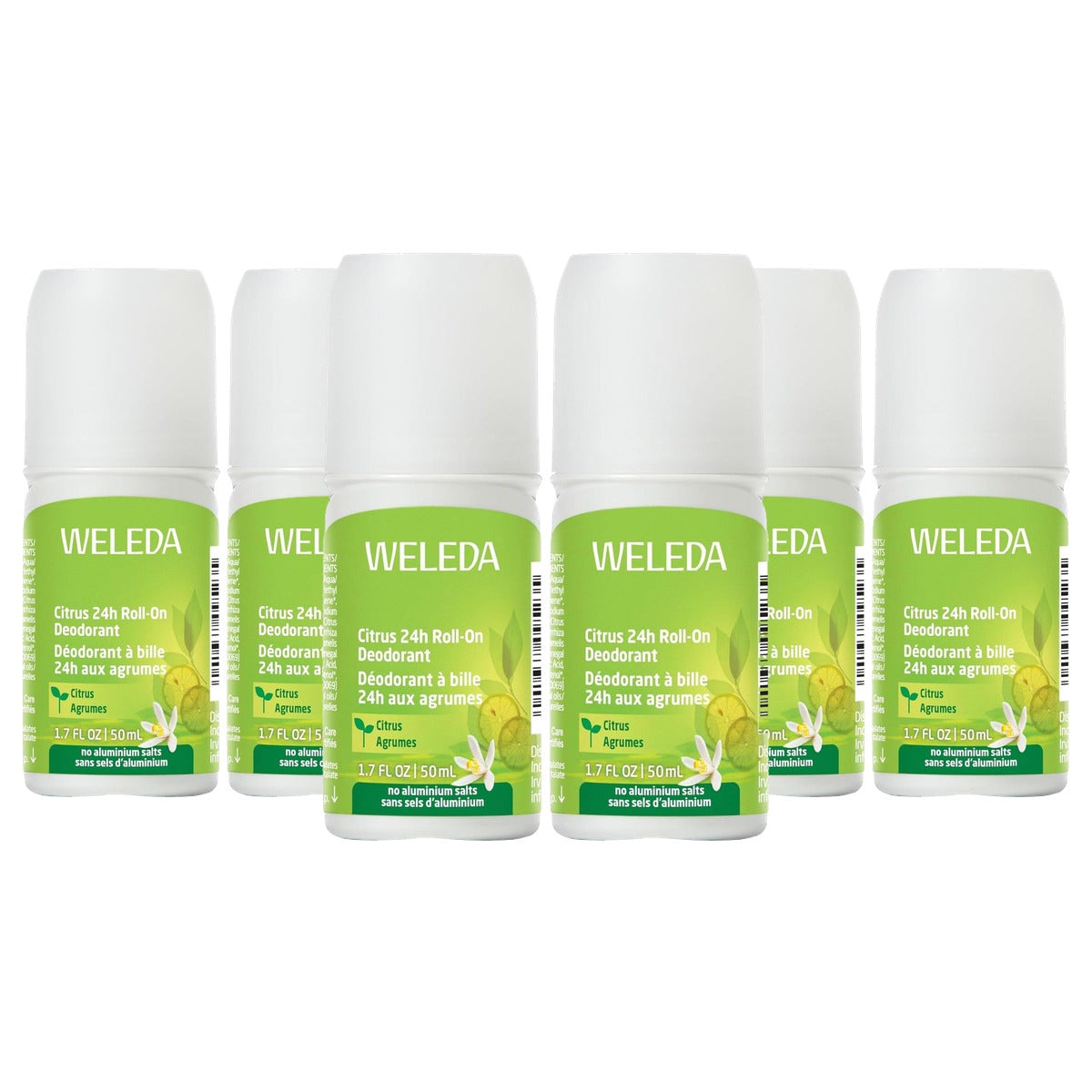 Weleda Bio Citrus 24h Deodorant Roll-on 50 ml - 3-pack