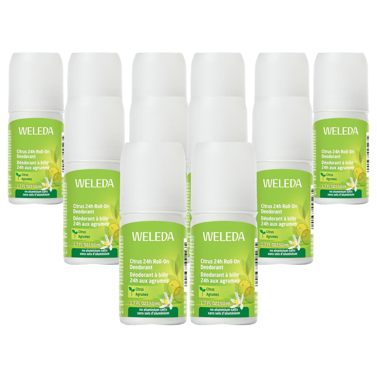 Weleda Bio Citrus 24h Deodorant Roll-on 50 ml - 6-pack