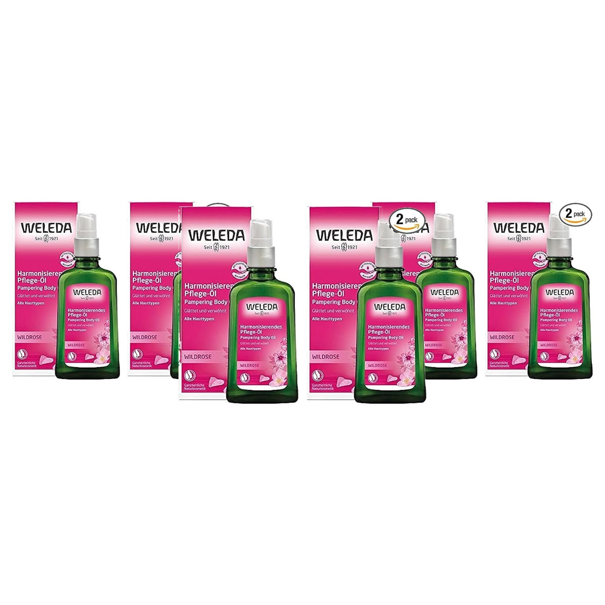 Weleda Wilde Rozen Harmoniserende Body Olie 2 x 100 ml - 3-pack