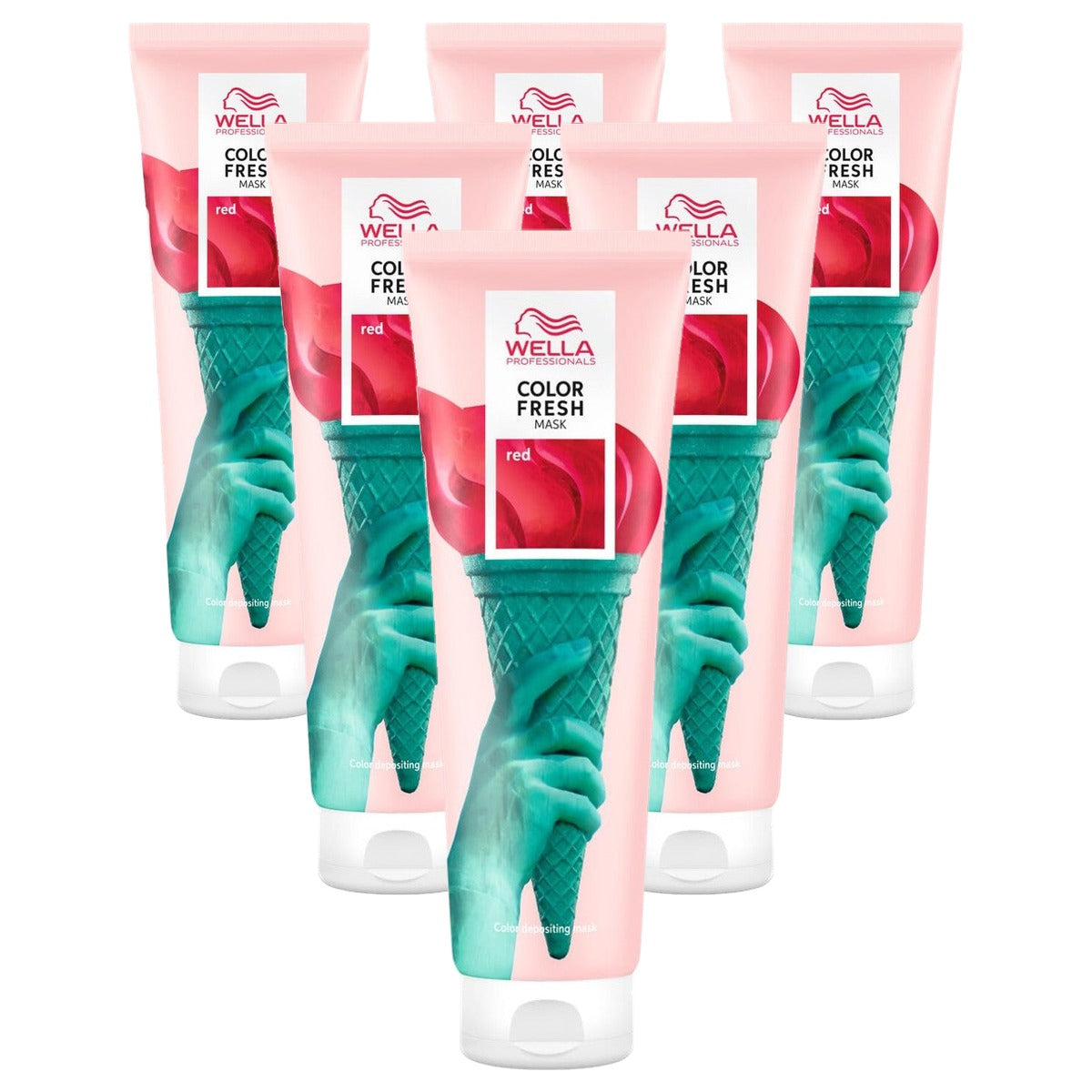 Wella Professionals Color Fresh Mask Rood - 6-pack