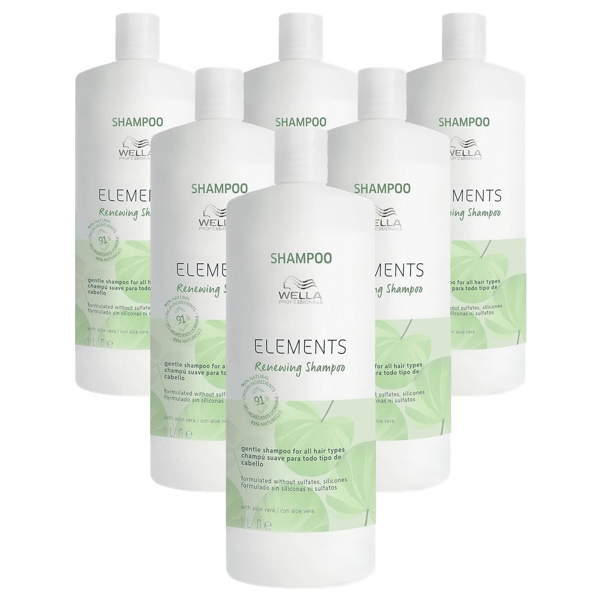 Wella Professionals Elements Renewing Shampoo 6 x 1000 ml - Voordeelverpakking