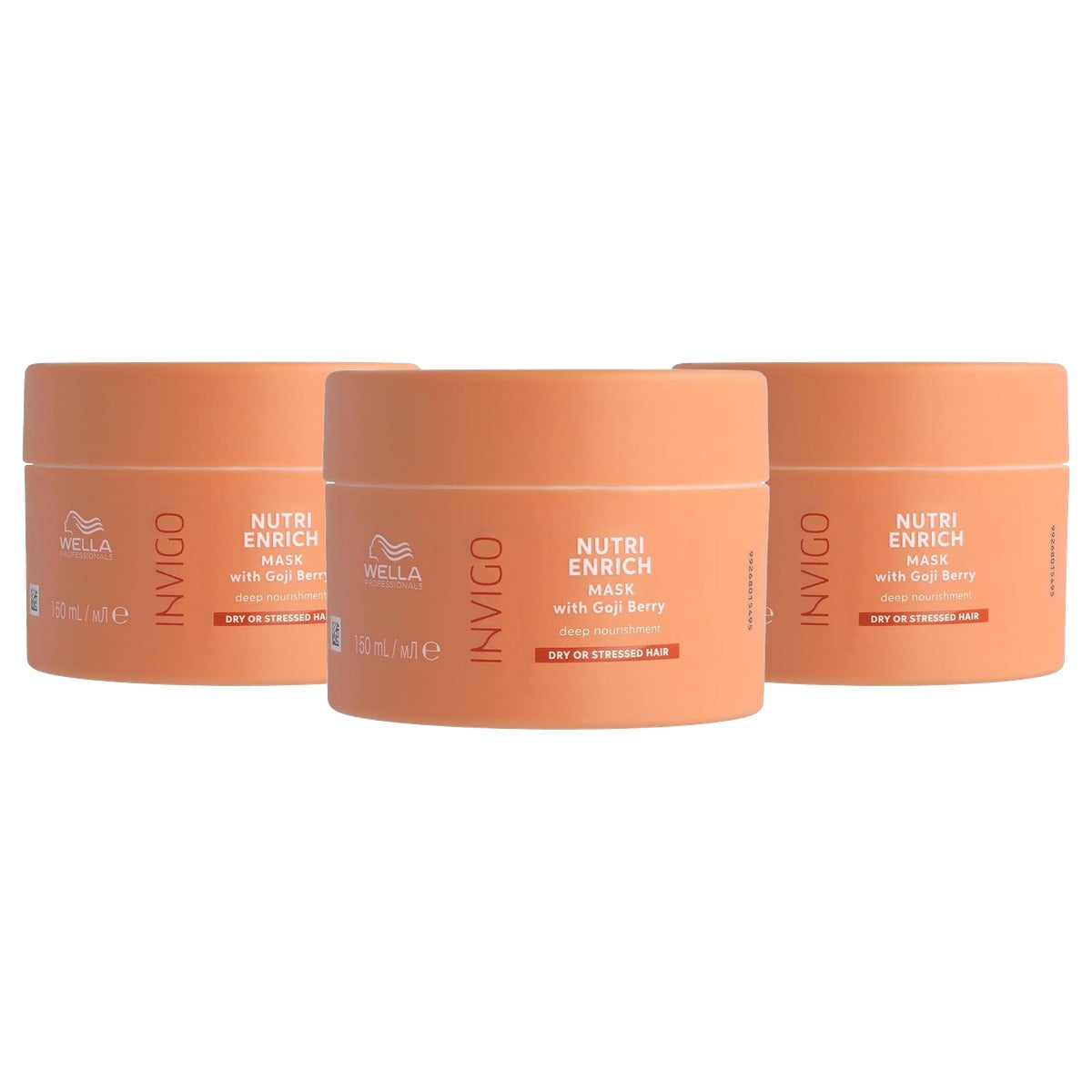 Wella Professionals Invigo Nutri Enrich Haarmasker 3 x 150 ml - Voordeelverpakking