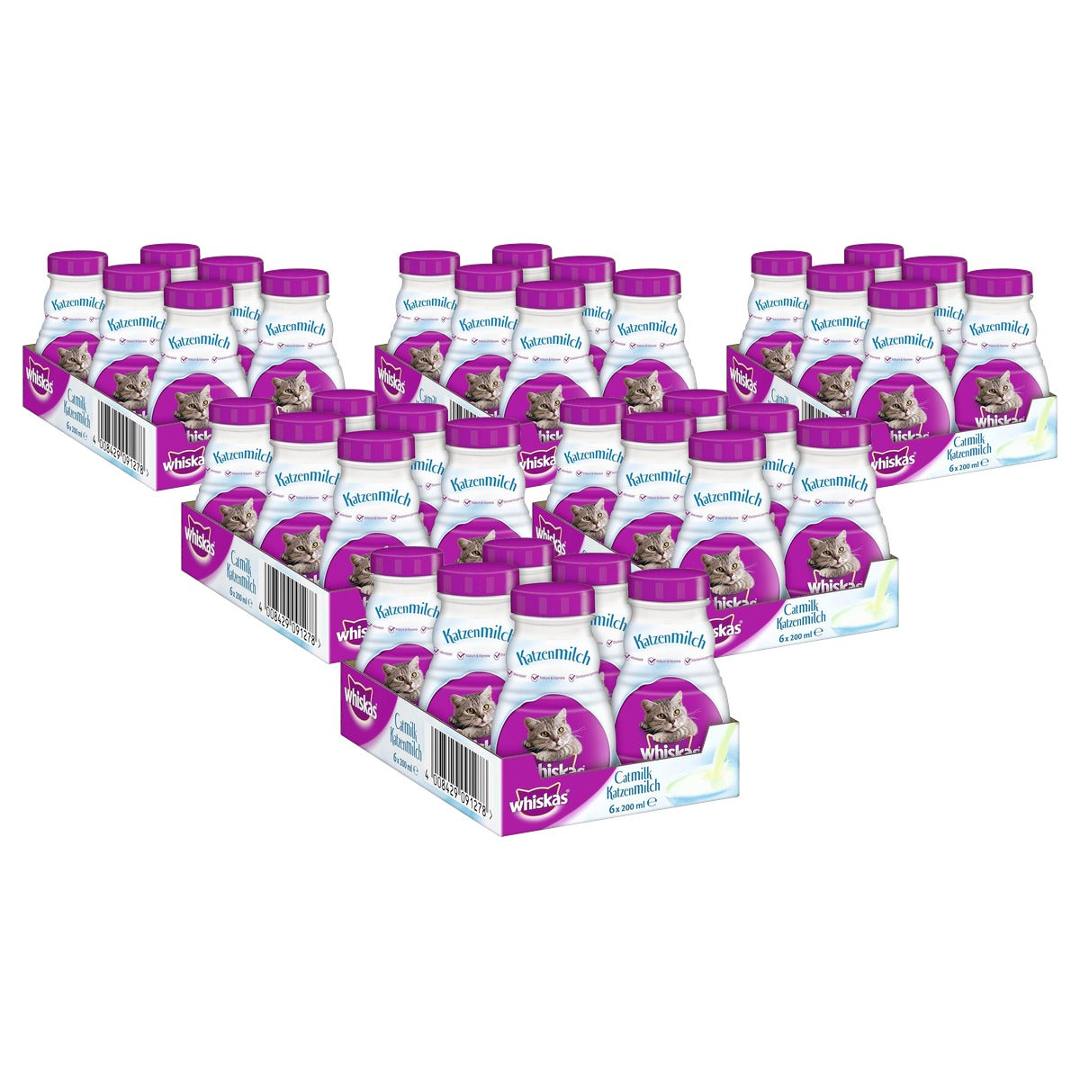 Whiskas Kattenmelk kattensnack 6 x 200 ml - 6-pack