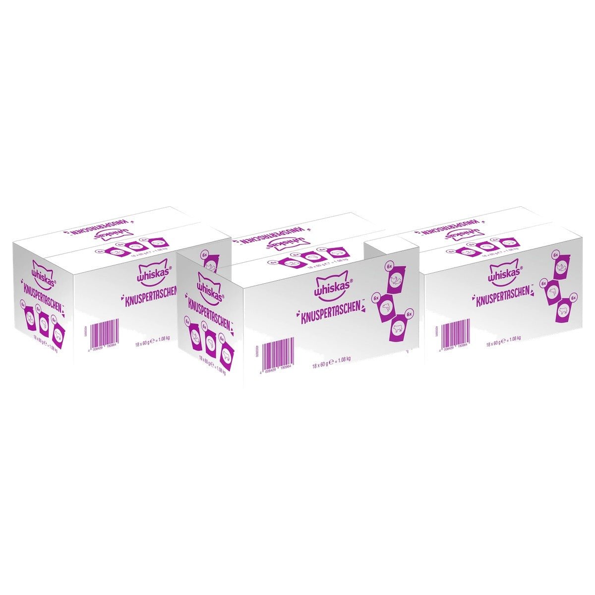 Whiskas kattensnack mix 18 stuks - 3-pack