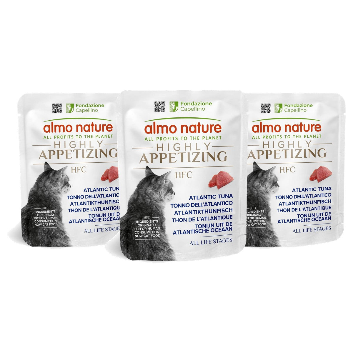 Almo Nature HFC Highly Appetizing Kattenvoer Atlantische Tonijn 24 x 50 g - 3-pack