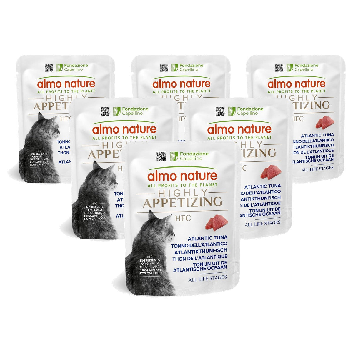 Almo Nature HFC Highly Appetizing Kattenvoer Atlantische Tonijn 24 x 50 g - 6-pack