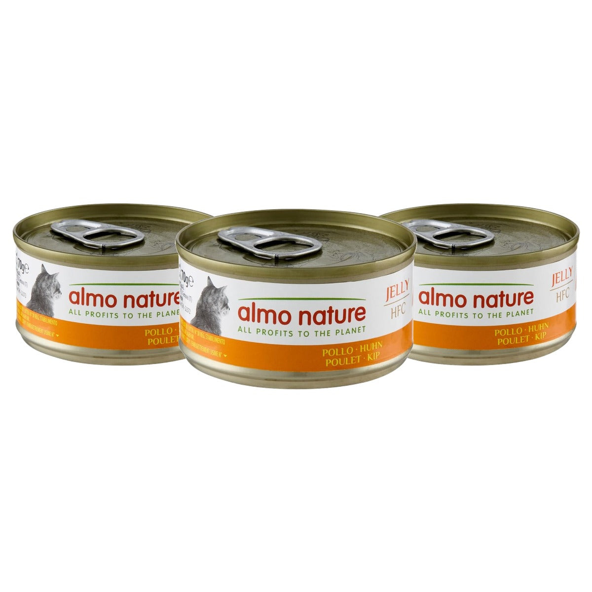 Almo Nature HFC Jelly Kattenvoer Kip 24 x 70 g - 3-pack