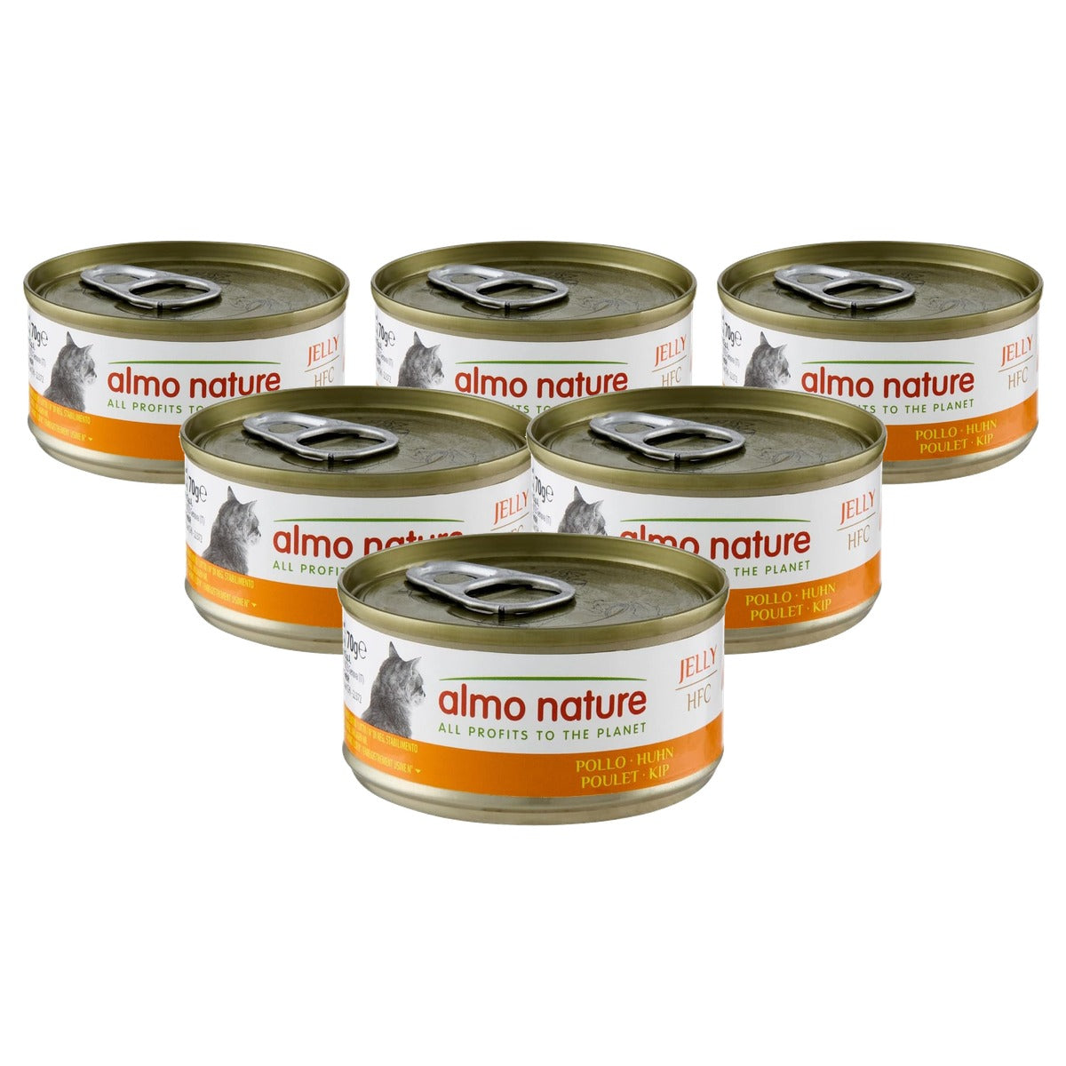 Almo Nature HFC Jelly Kattenvoer Kip 24 x 70 g - 6-pack