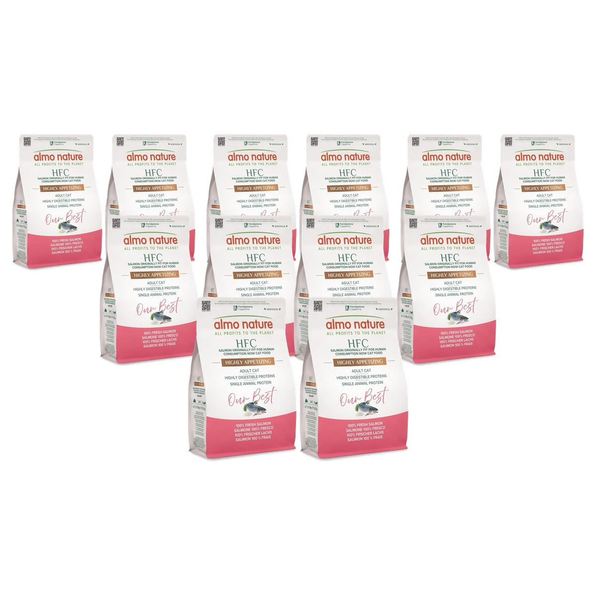 Almo Nature HFC Our Best Droogvoer voor Katten Verse Zalm 2 x 300 g - 6-pack