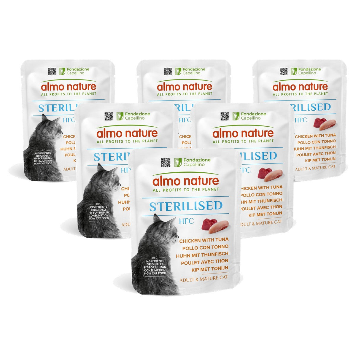 Almo Nature HFC Functional Sterilised Kattenvoer Kip met Tonijn 24 x 50 g - 6-pack