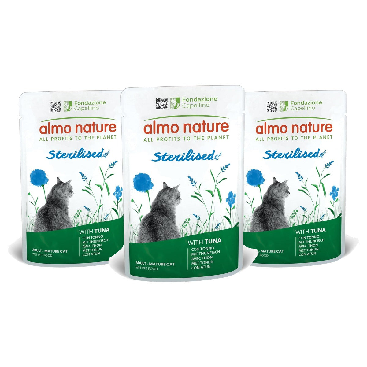 Almo Nature Functioneel Gesteriliseerd Natvoer Tonijn 30 x 70 g - 3-pack