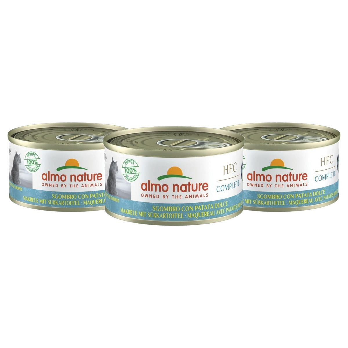 Almo Nature HFC Complete Natvoer Makreel met Zoete Aardappel 24 x 70 g - 3-pack