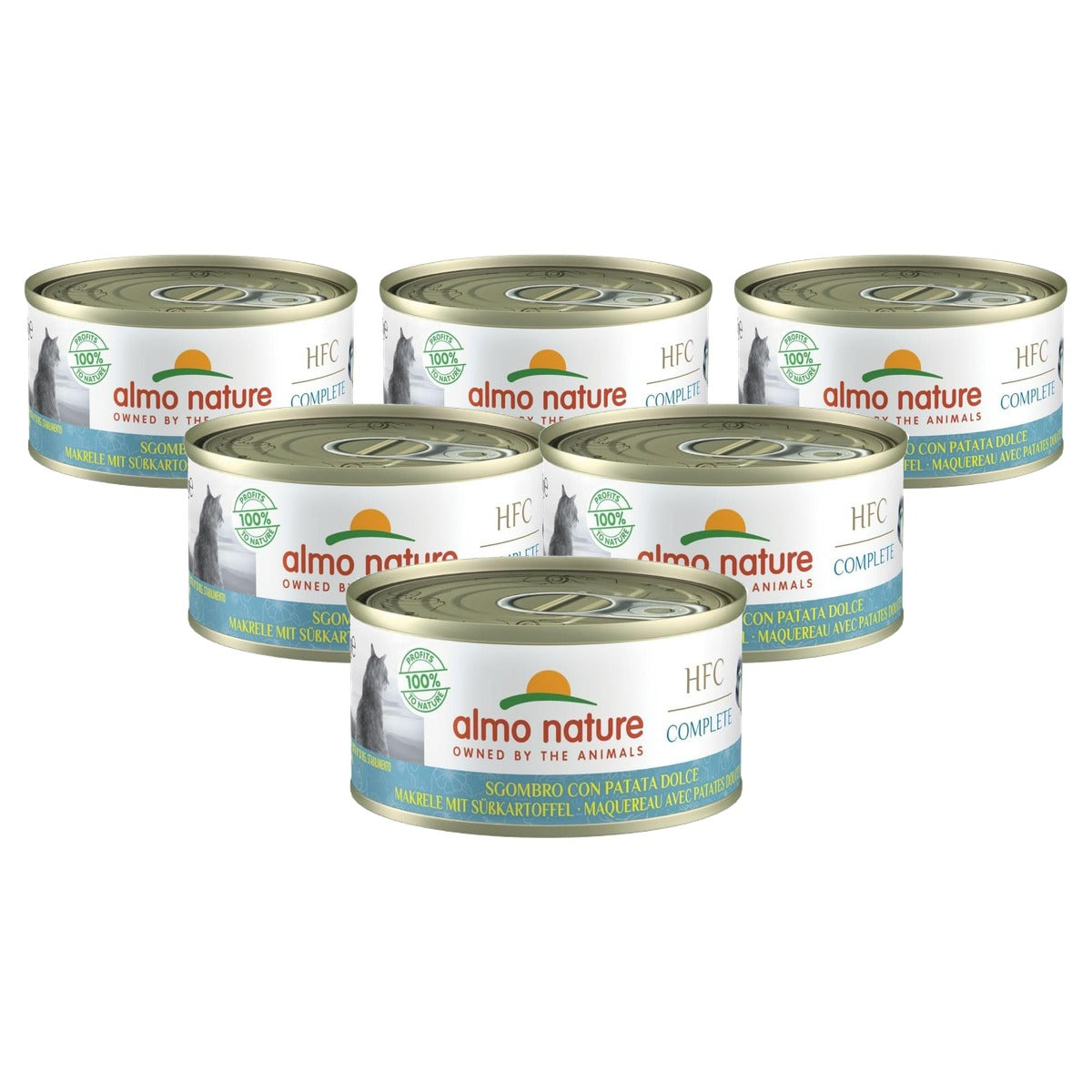 Almo Nature HFC Complete Natvoer Makreel met Zoete Aardappel 24 x 70 g - 6-pack