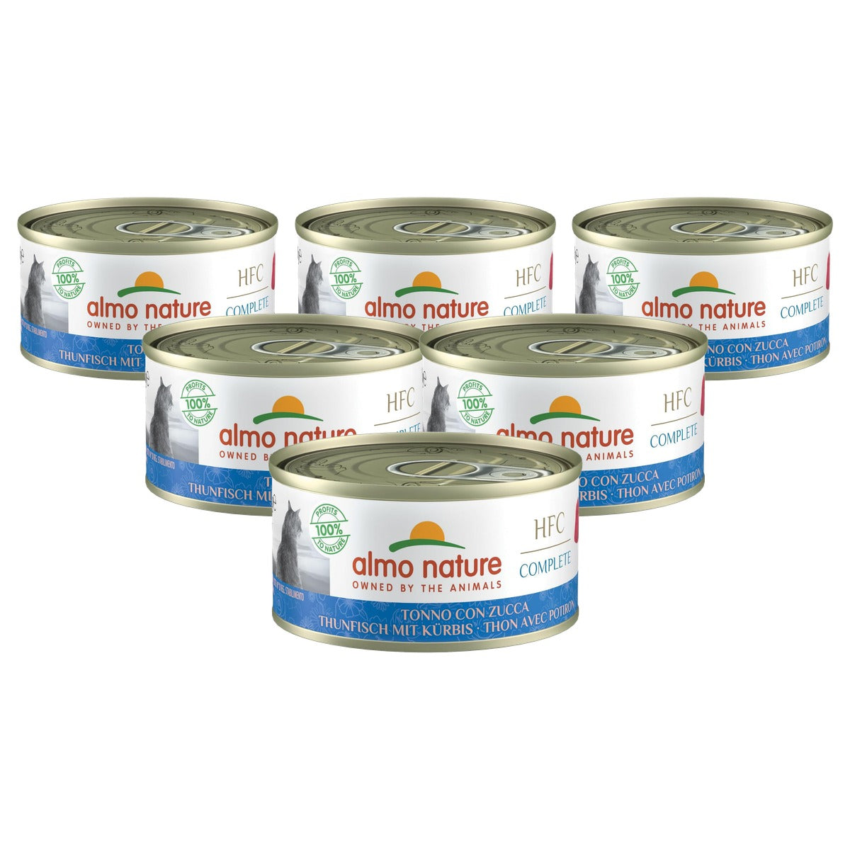 Almo Nature HFC Complete Natvoer Tonijn met Pompoen 24 x 70 g - 6-pack