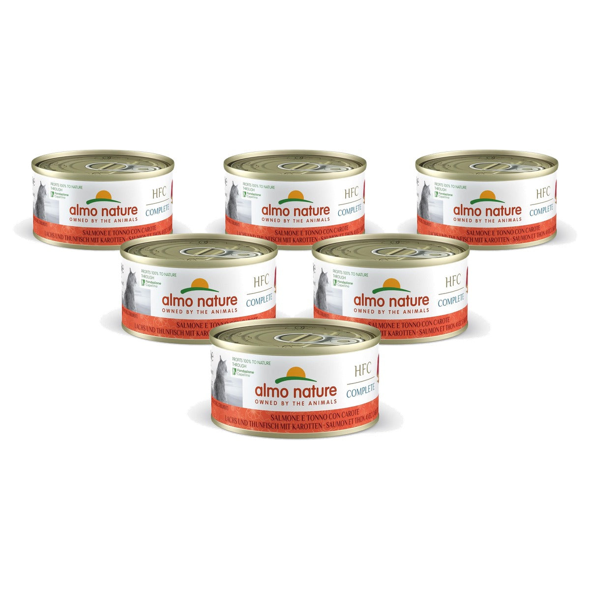Almo Nature HFC Complete Natvoer Zalm en Tonijn met Wortelen 24 x 70 g - 6-pack