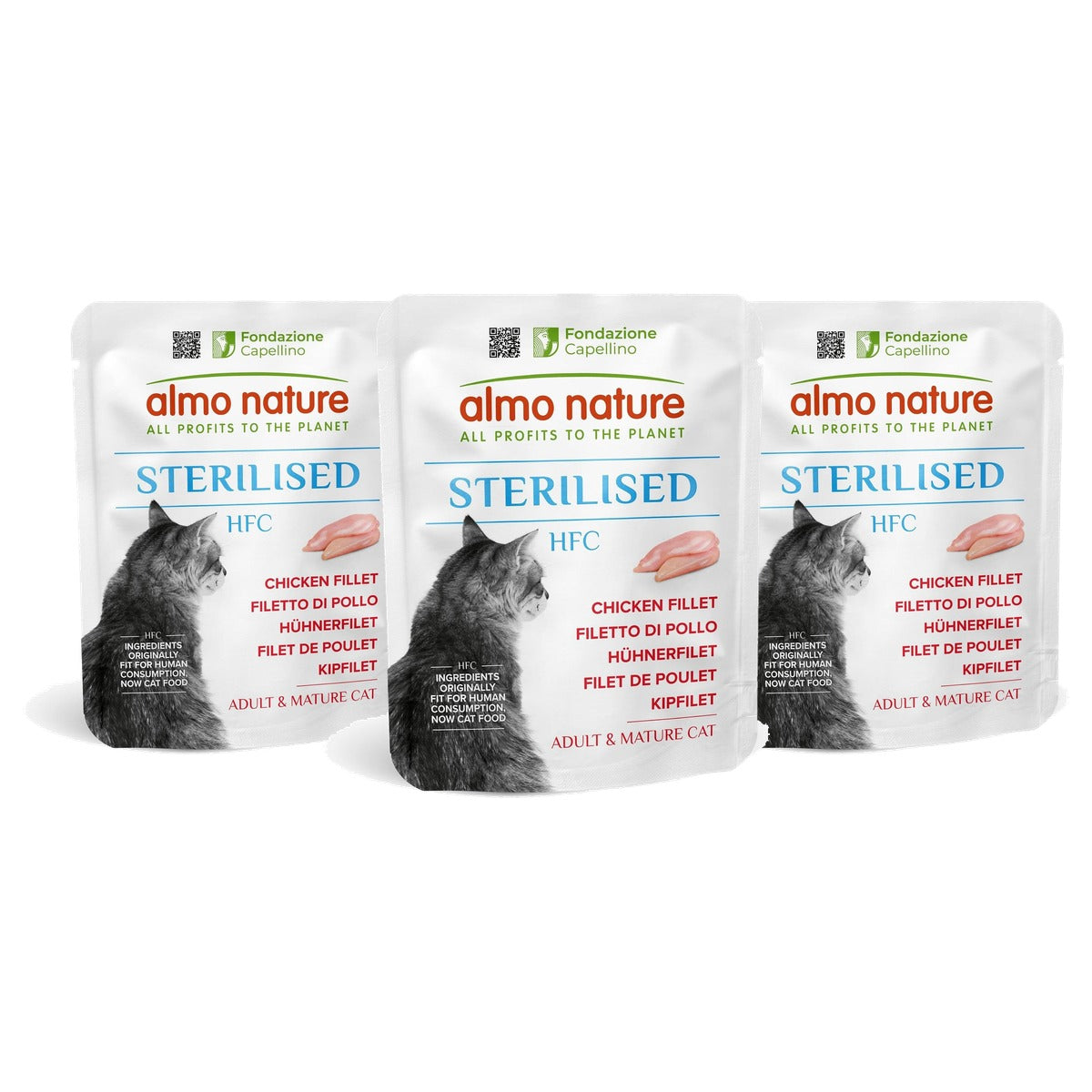 Almo Nature HFC Functional Sterilised Kattenvoer Kip 24 x 50 g - 3-pack