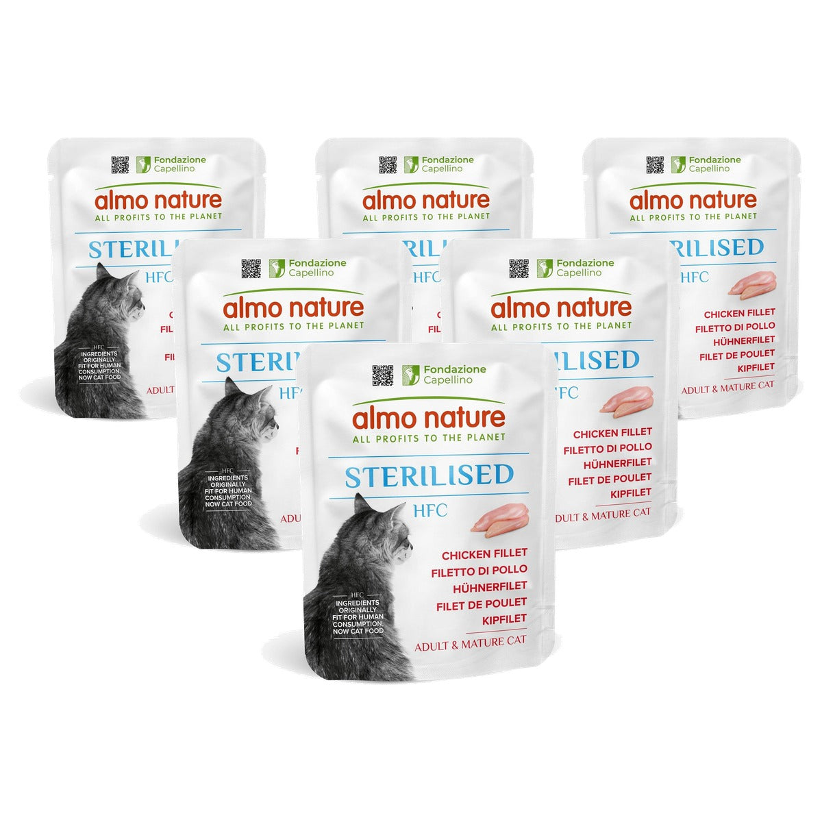 Almo Nature HFC Functional Sterilised Kattenvoer Kip 24 x 50 g - 6-pack