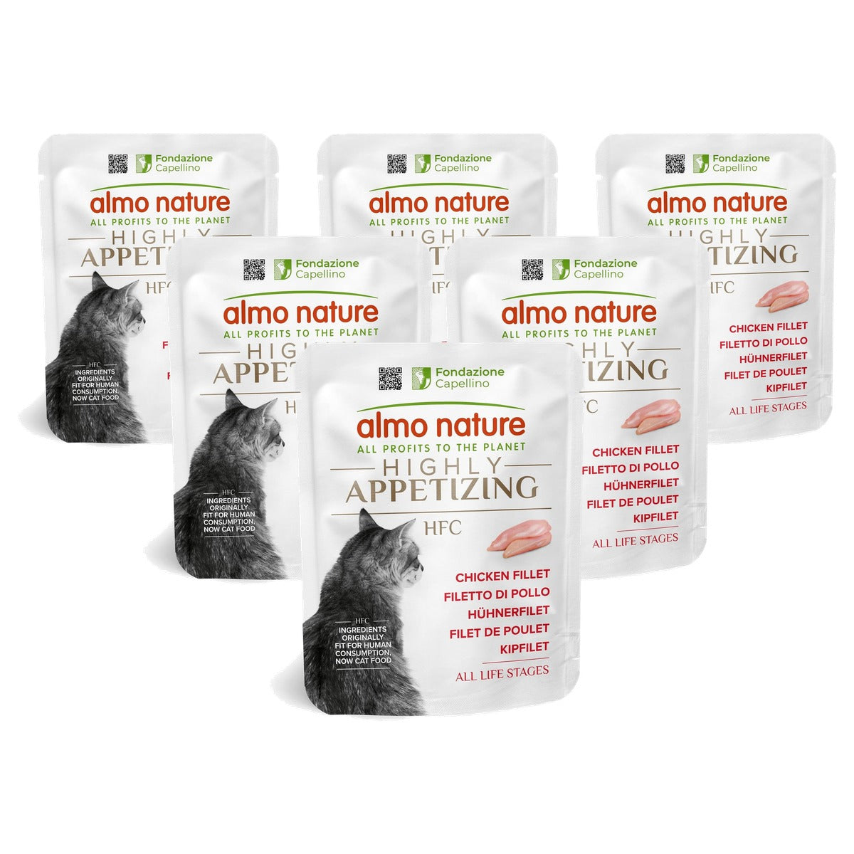 Almo Nature HFC Highly Appetizing Kattenvoer Kip 24 x 50 g - 6-pack