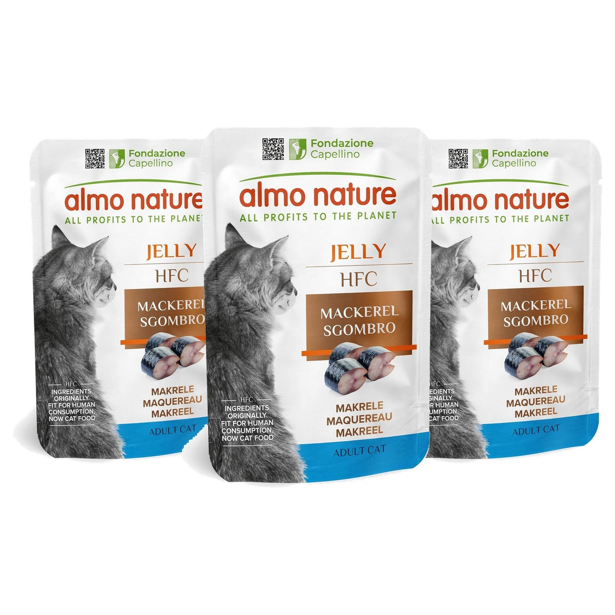 Almo Nature HFC Jelly Natvoer Makreel 24 x 55 g - 3-pack