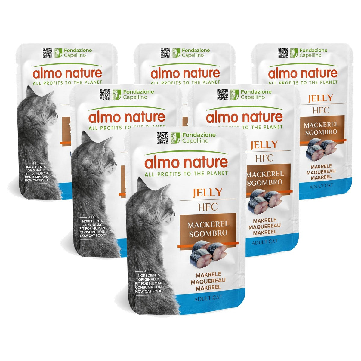 Almo Nature HFC Jelly Natvoer Makreel 24 x 55 g - 6-pack