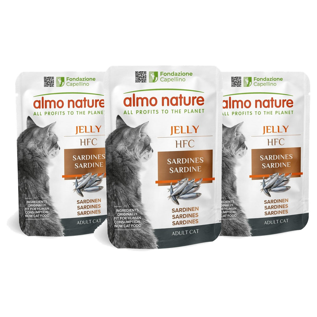 Almo Nature HFC Jelly Natvoer Sardines 24 x 55 g - 3-pack