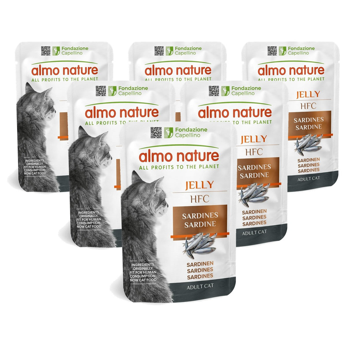 Almo Nature HFC Jelly Natvoer Sardines 24 x 55 g - 6-pack