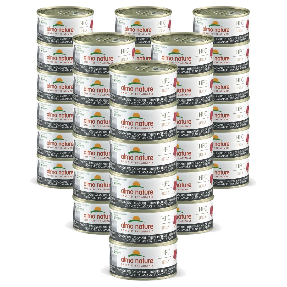 Almo Nature HFC Jelly Kattenvoer Tonijn en Calamari 6 x 70 g - 6-pack