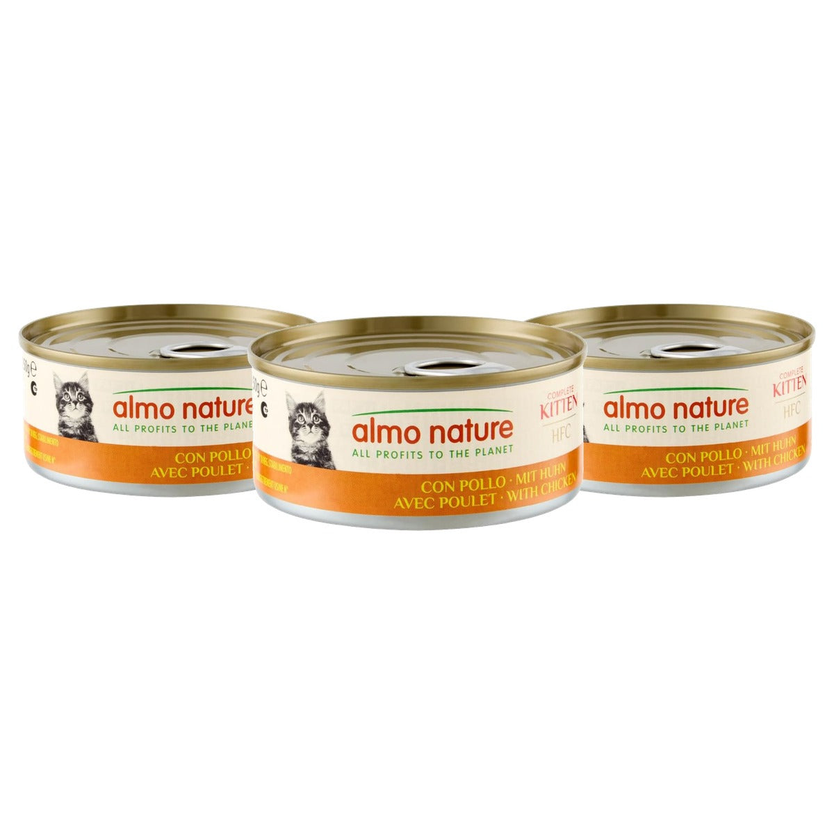 Almo Nature HFC Kitten Natvoer Compleet Kip 24 x 150 g - 3-pack