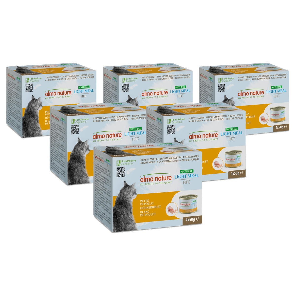 Almo Nature HFC Natural Light Meal Kip 4 x 50 g - 6-pack
