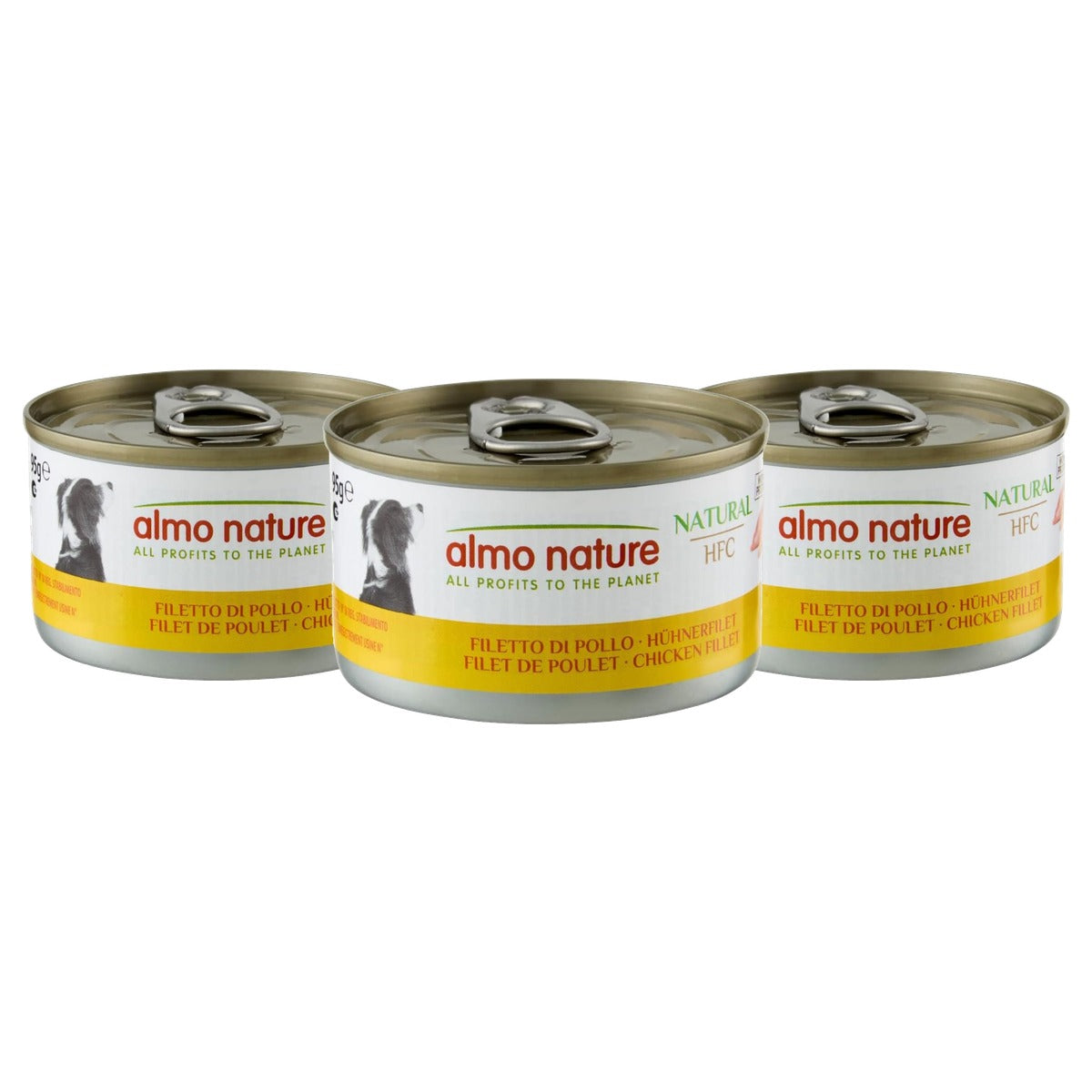 Almo Nature HFC Natural Natvoeding Hond Kippenfilet 24 x 95 g - 3-pack