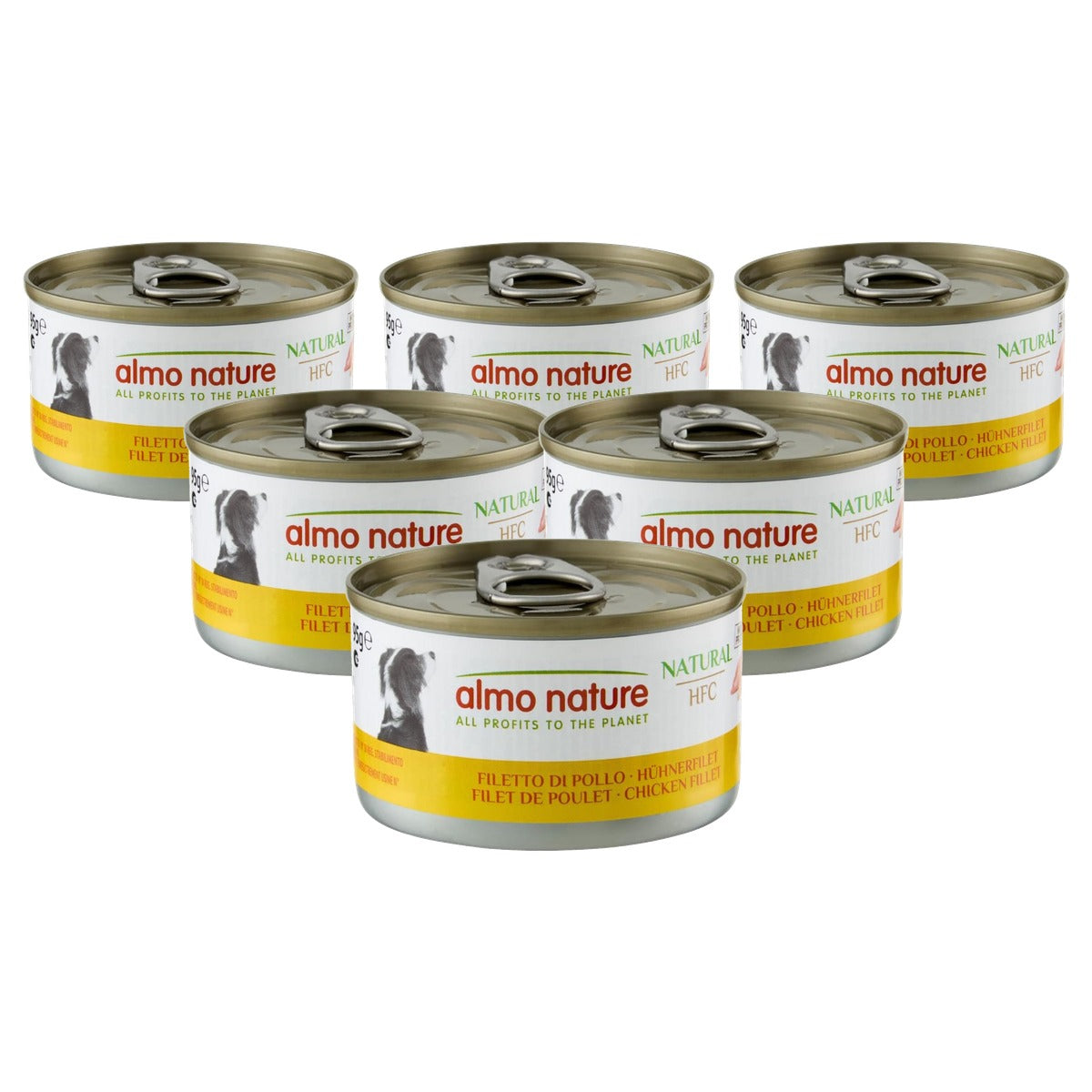 Almo Nature HFC Natural Natvoeding Hond Kippenfilet 24 x 95 g - 6-pack