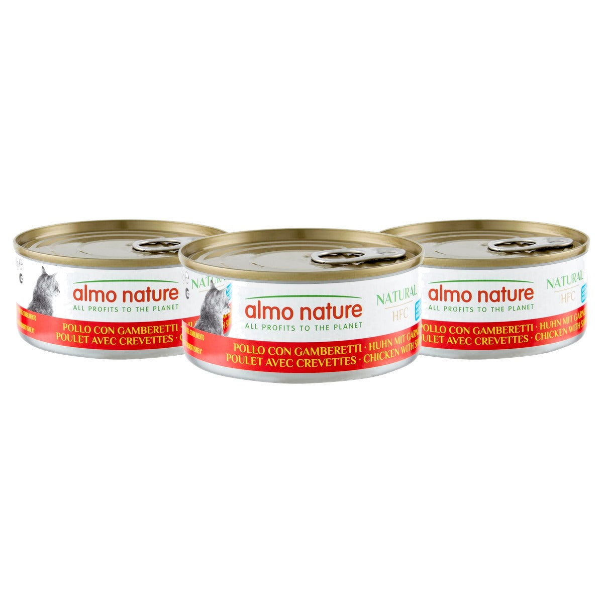 Almo Nature HFC Natural Kattenvoer Kip en Garnalen 24 x 150 g - 3-pack