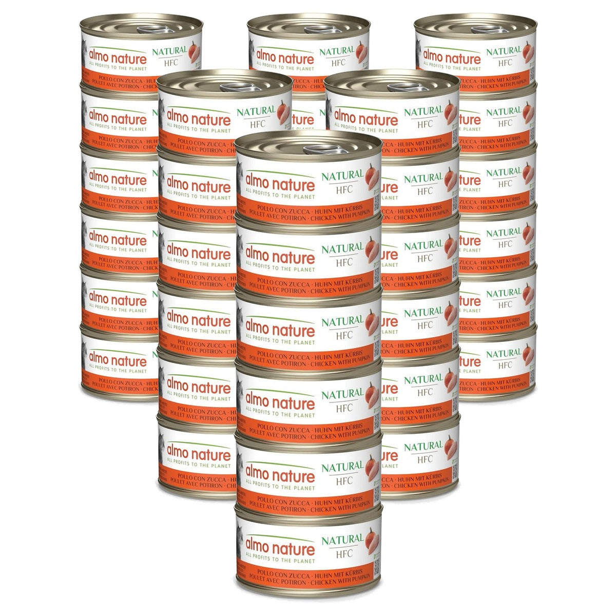 Almo Nature HFC Natural Kattenvoer Kip en Pompoen 6 x 70 g - 6-pack