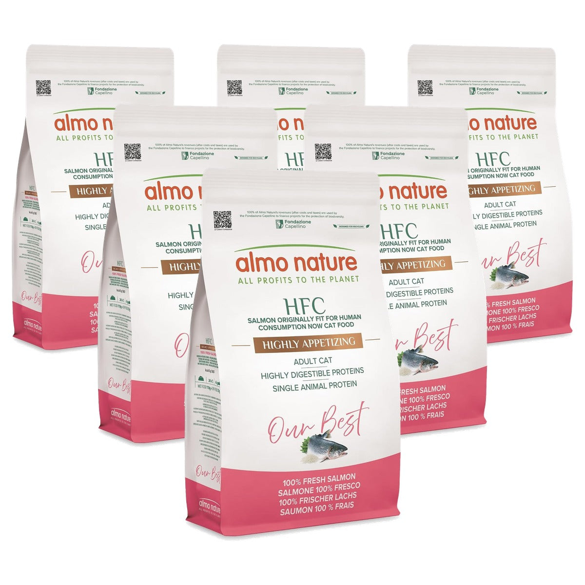 Almo Nature HFC Our Best Highly Appetizing Droogvoer Zalm 1,2 kg - 6-pack