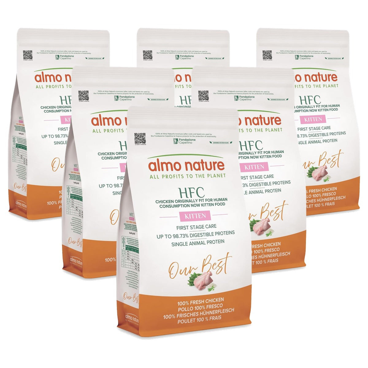 Almo Nature HFC Our Best Kitten Droogvoer Kip 1,2 kg - 6-pack