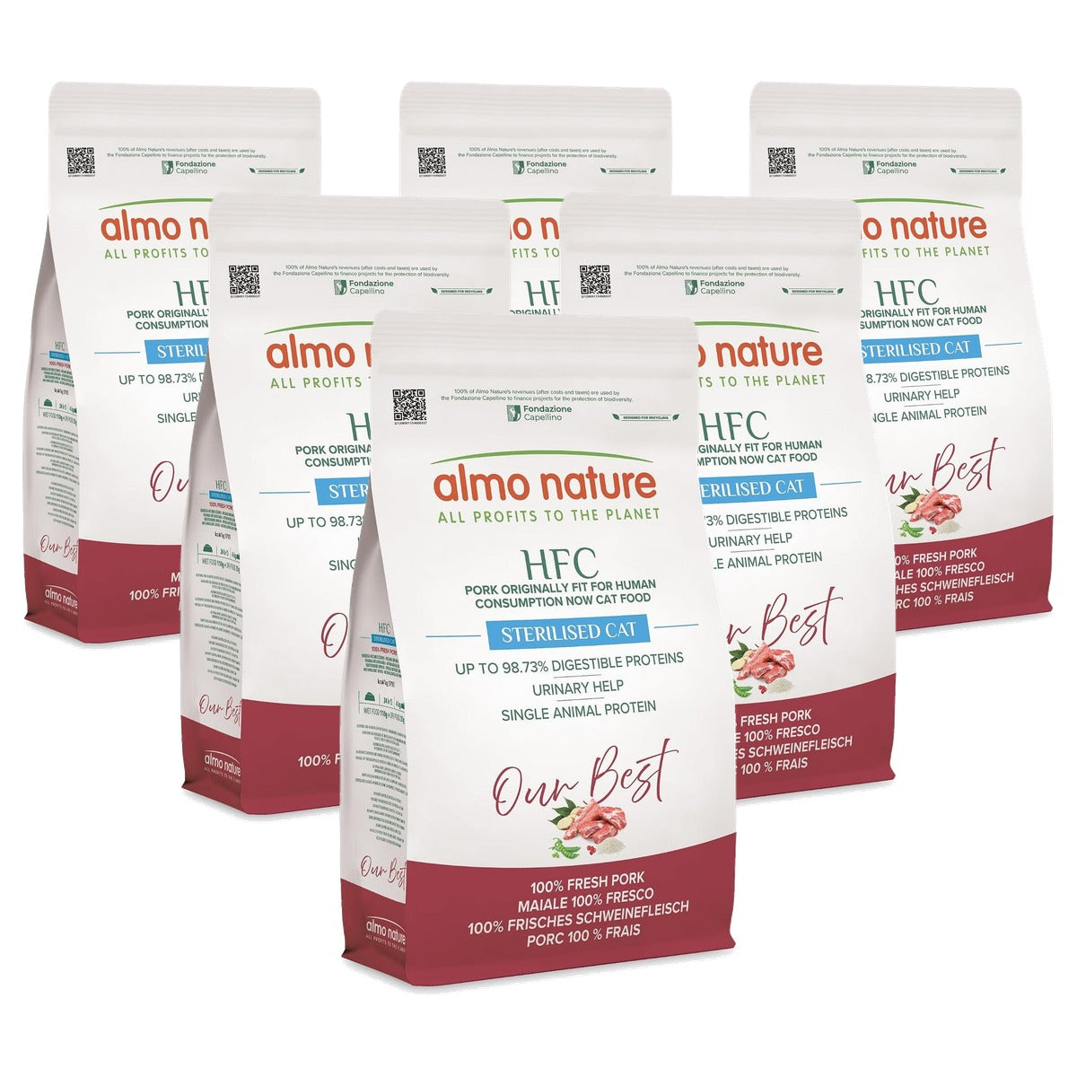 Almo Nature HFC Our Best Sterilised Droogvoer Kat 1,2 kg - 6-pack