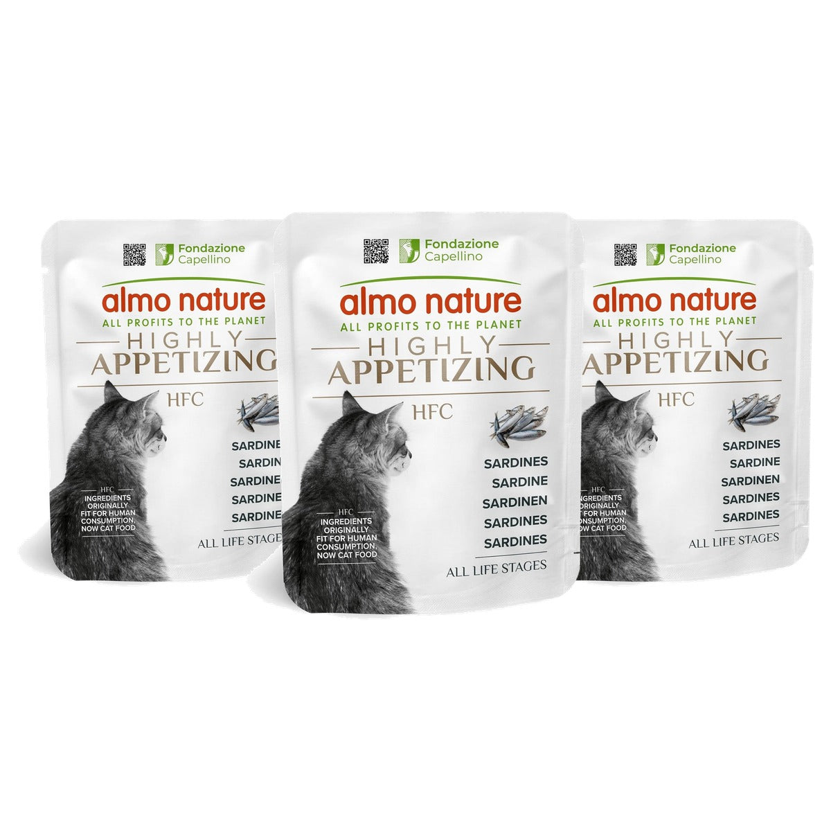 Almo Nature HFC Highly Appetizing Kattenvoer Sardines 24 x 50 g - 3-pack