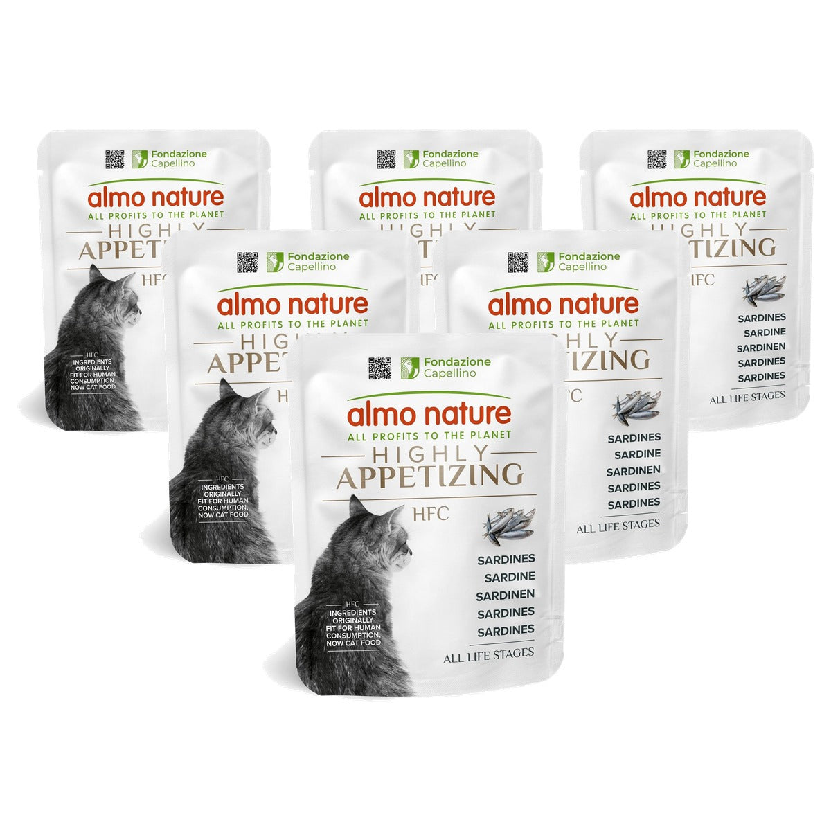Almo Nature HFC Highly Appetizing Kattenvoer Sardines 24 x 50 g - 6-pack