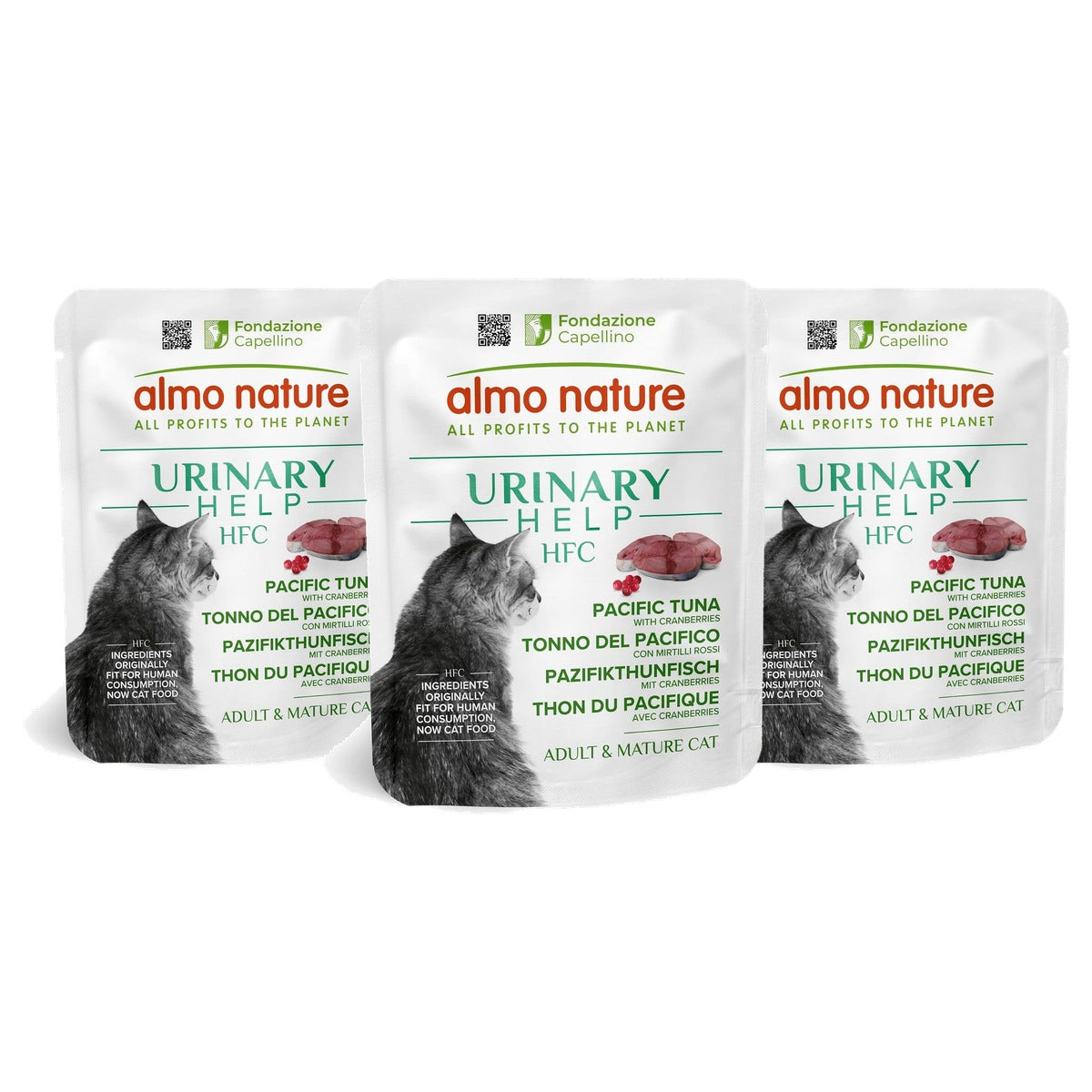 Almo Nature HFC Urinary Help Tonijn en Veenbessen 24 x 50 g - 3-pack