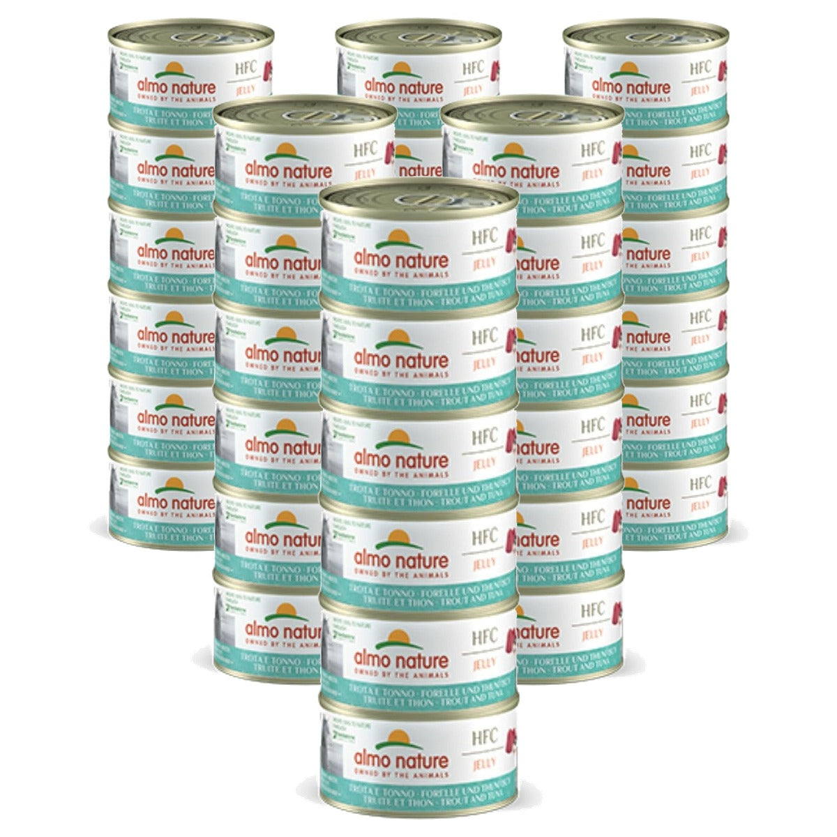 Almo Nature HFC Jelly Kattenvoer Forel en Tonijn 6 x 70 g - 6-pack