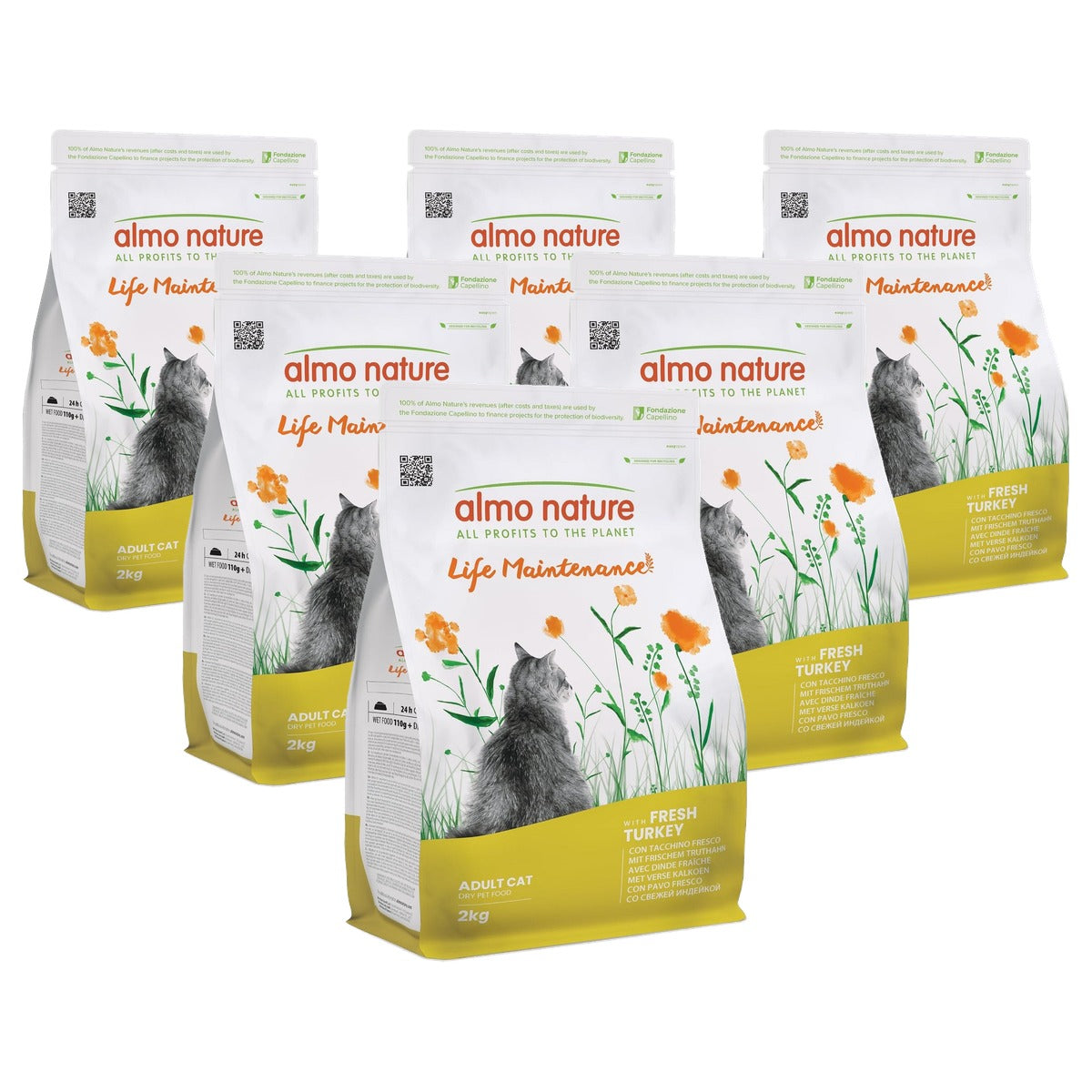 Almo Nature Life Maintenance Droogvoer Kat Kalkoen 2 kg - 6-pack