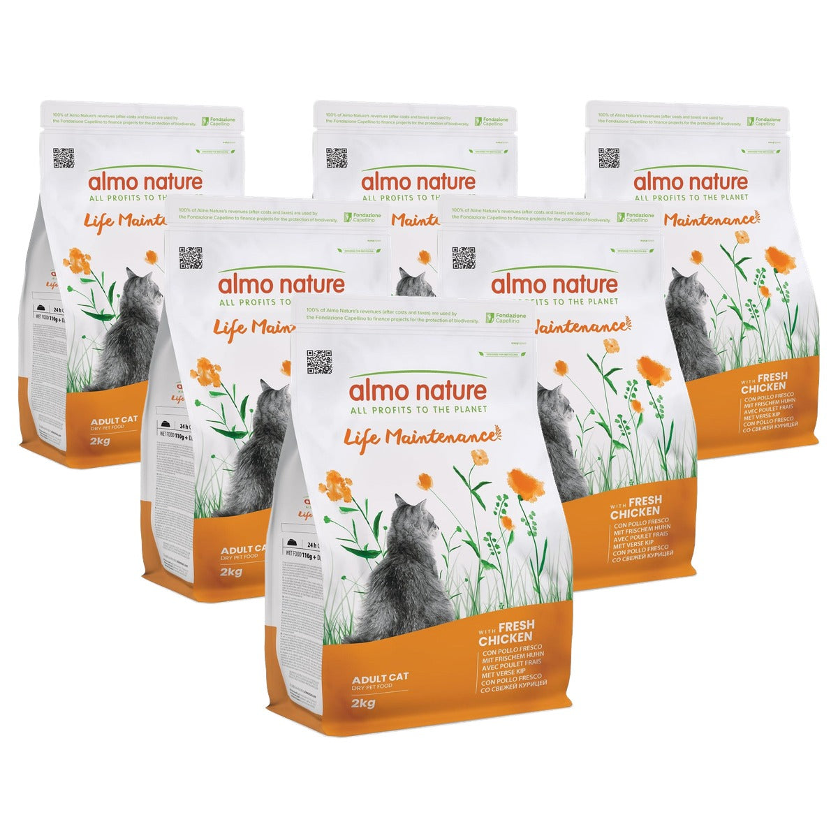 Almo Nature Life Maintenance Droogvoer met Verse Kip 2 kg - 6-pack