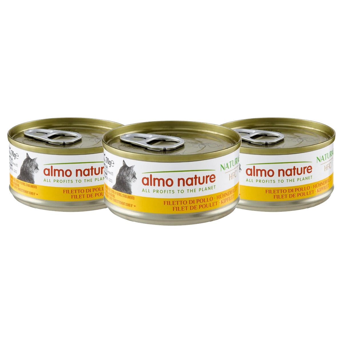 Almo Nature HFC Natural Kattenvoer Kippenfilet 24 x 70 g - 3-pack