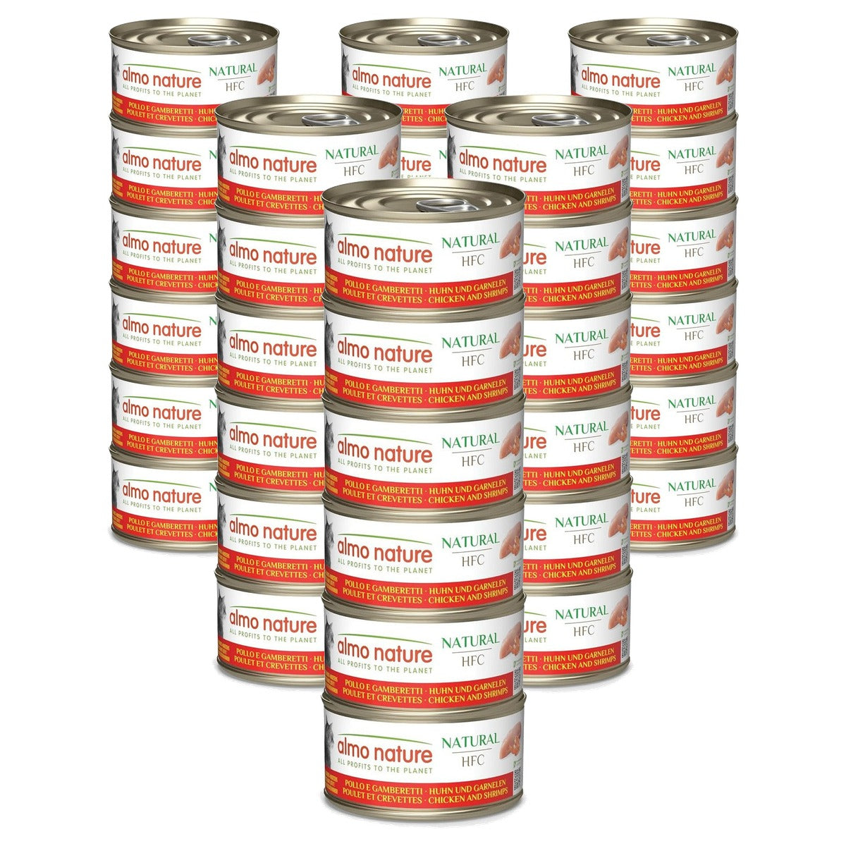 Almo Nature HFC Natural Kattenvoer Kip & Garnalen 6 x 70 g - 6-pack