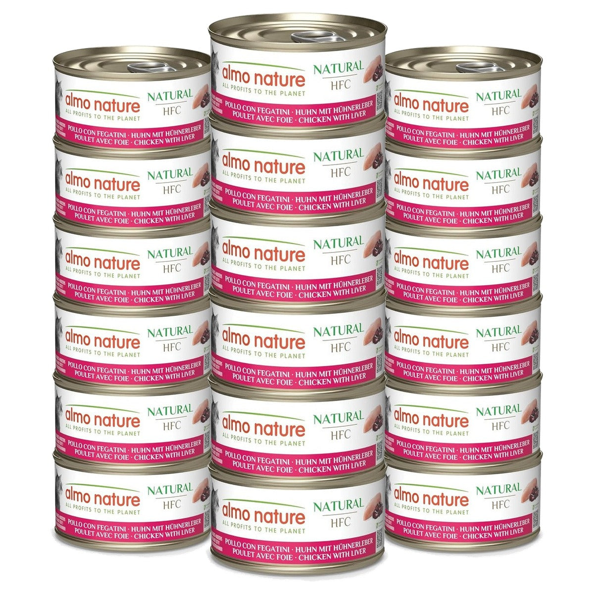Almo Nature HFC Natural Kattenvoer Kip & Lever 6 x 70 g - 3-pack