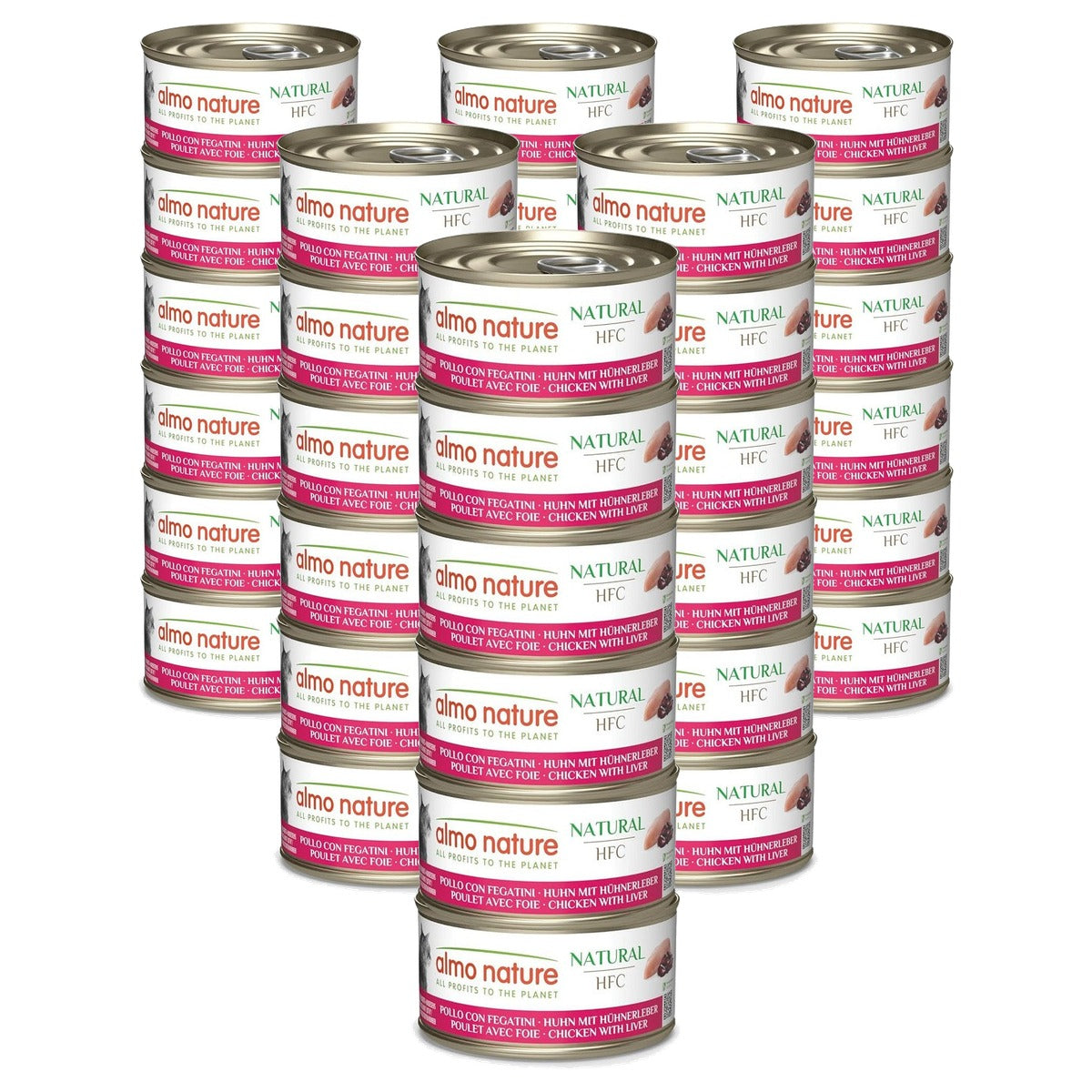 Almo Nature HFC Natural Kattenvoer Kip & Lever 6 x 70 g - 6-pack