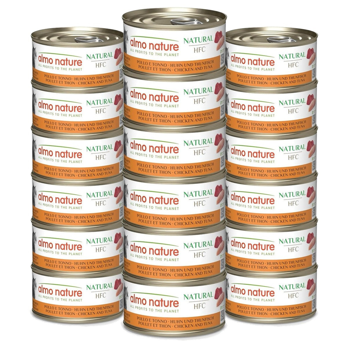 Almo Nature HFC Natural Kattenvoer Kip en Tonijn 6 x 70 g - 3-pack