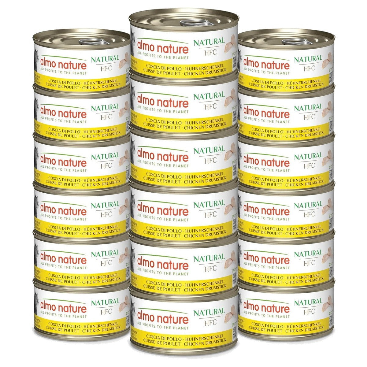 Almo Nature HFC Natural Kattenvoer Kippendijen 6 x 70 g - 3-pack
