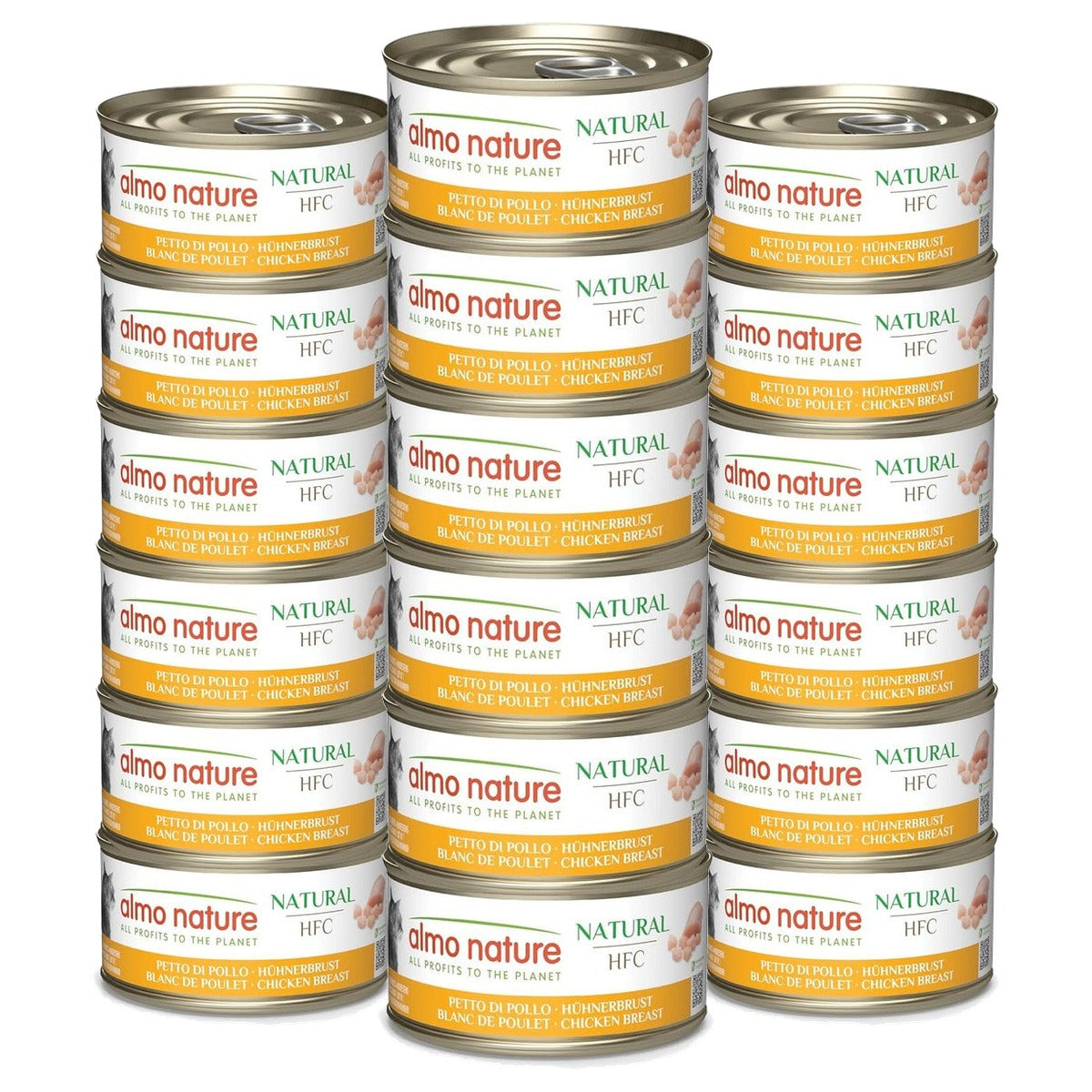 Almo Nature HFC Natural Kattenvoer Kippenfilet 6 x 70 g - 3-pack