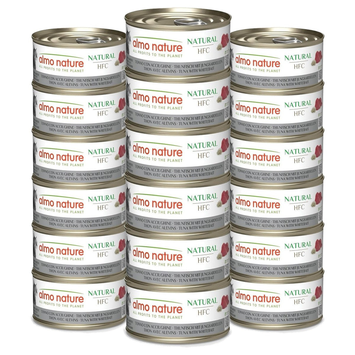 Almo Nature HFC Natural Kattenvoer Tonijn & Jongensardvis 6 x 70 g - 3-pack